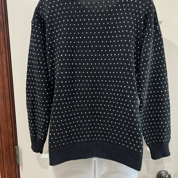 Vintage Huntington Ridge Christmas Sweater With Festive Poinsettia Design & Patt - Picture 6 of 7